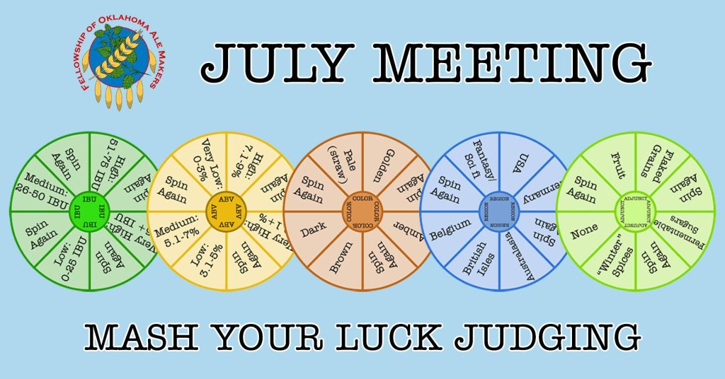 July Meeting – Mash Your Luck Judging